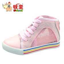 人本童鞋品牌高帮女童鞋
