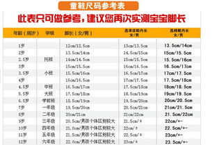 童鞋品牌尺码推荐图文
